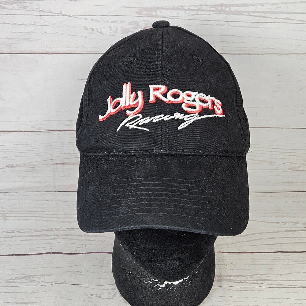 Jolly Rogers Racing Hat Outdoor Cap Baseball Cap Men's Adjustable Black